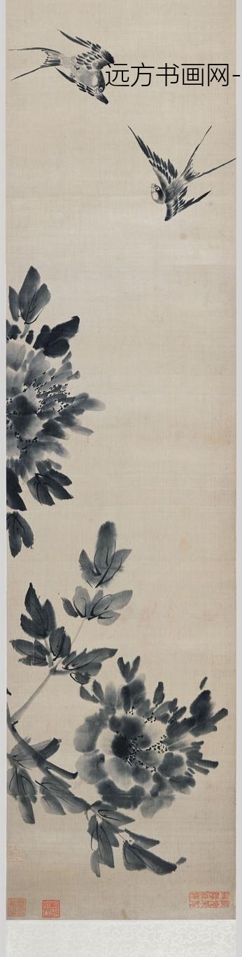 李因_花鸟图卷_