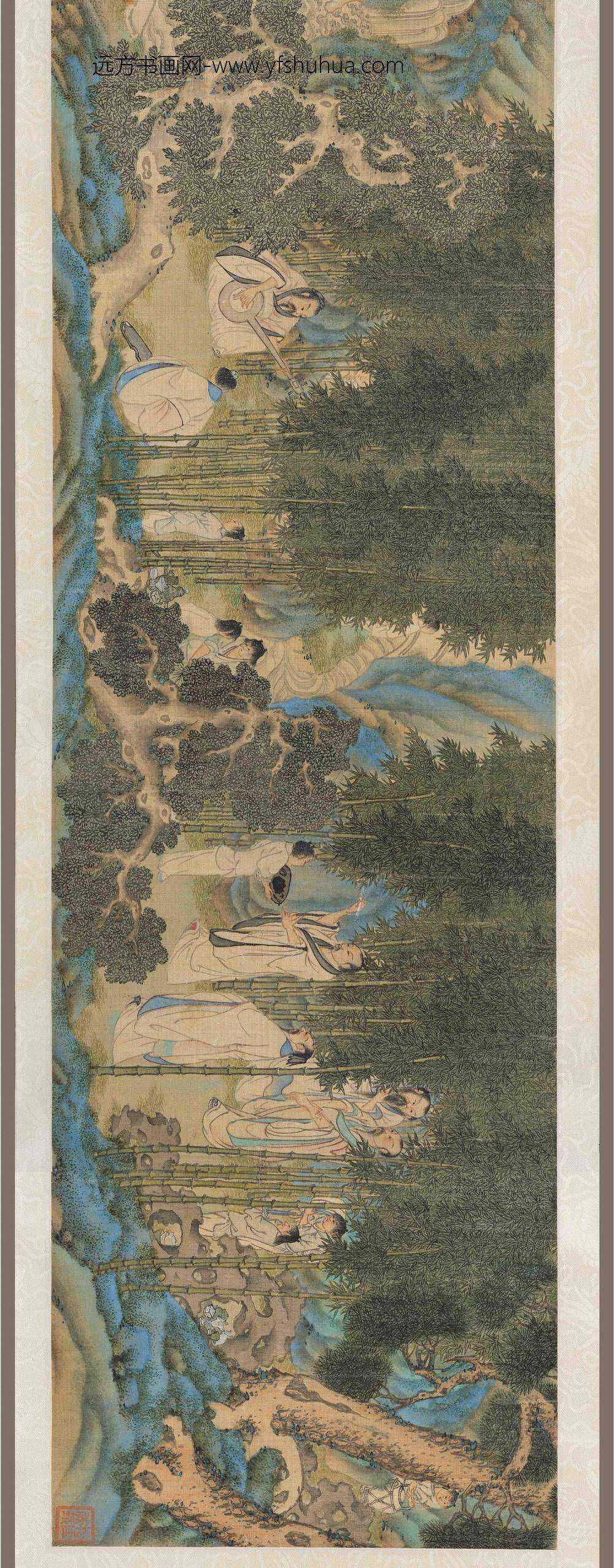 李士达_竹林七贤图卷_