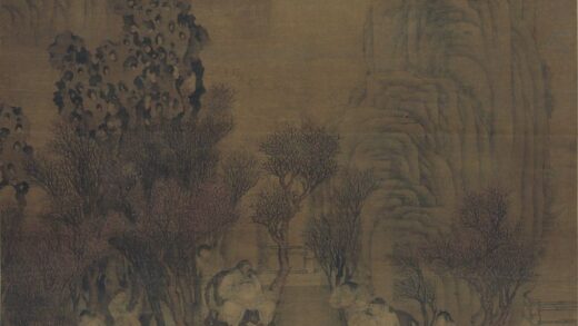 李士达 芳园醉月图轴.jpg