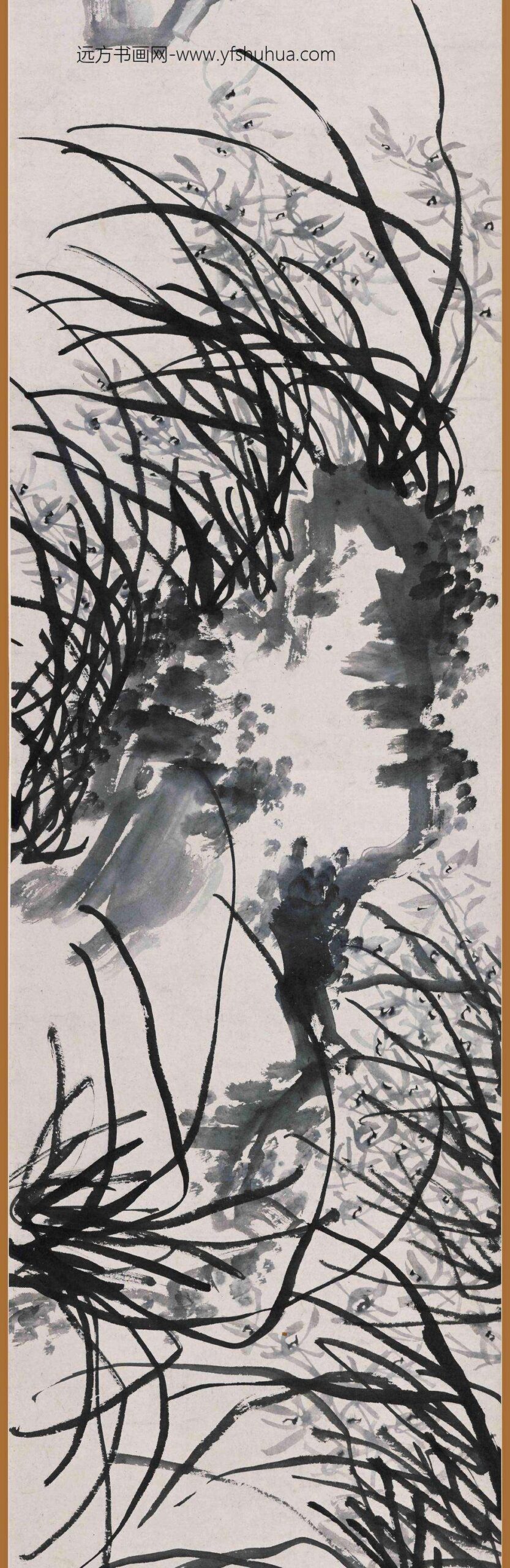 李方膺_兰石图卷_