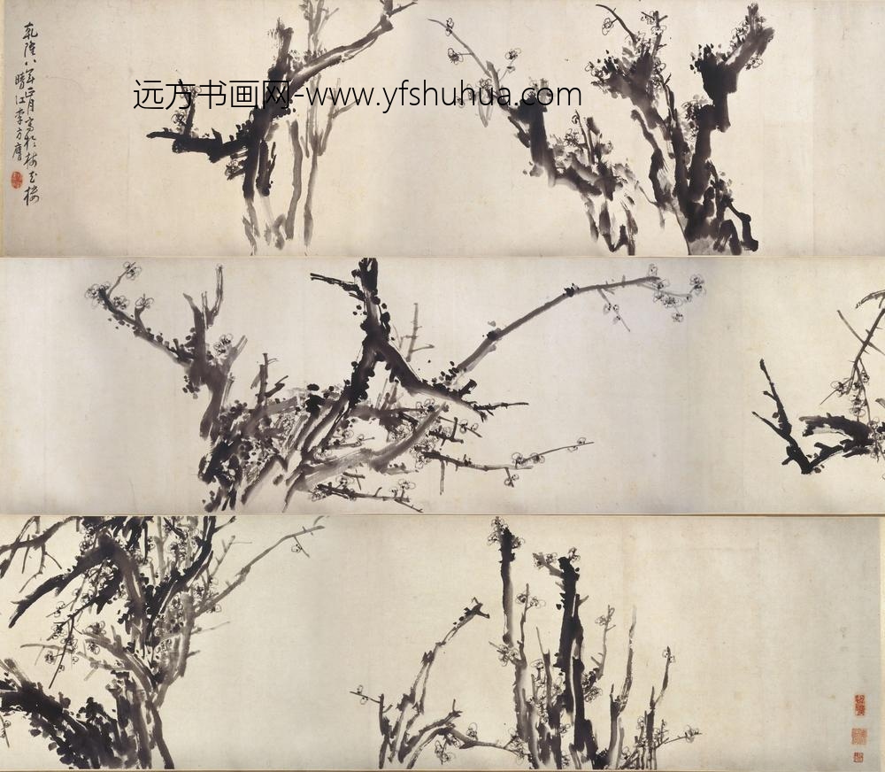 李方膺_梅花图卷