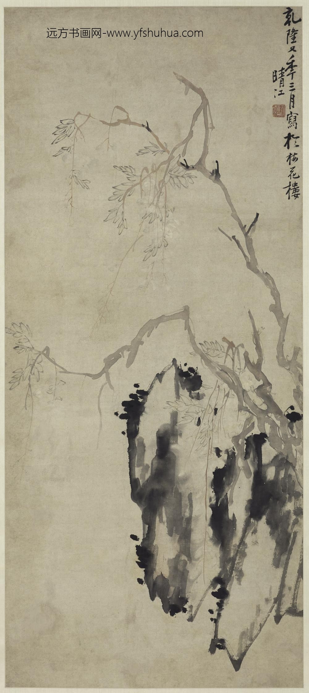 李方膺_藤石图轴