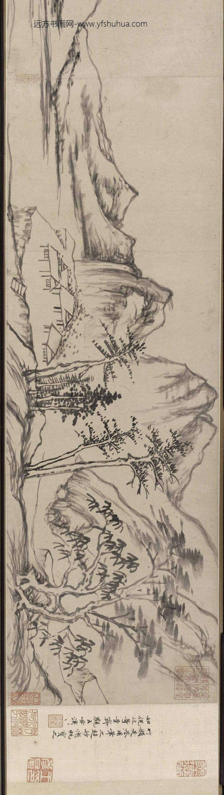 李日华_溪山入梦图卷_