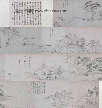 李永昌 等新安五家合作冈陵图合卷.jpg