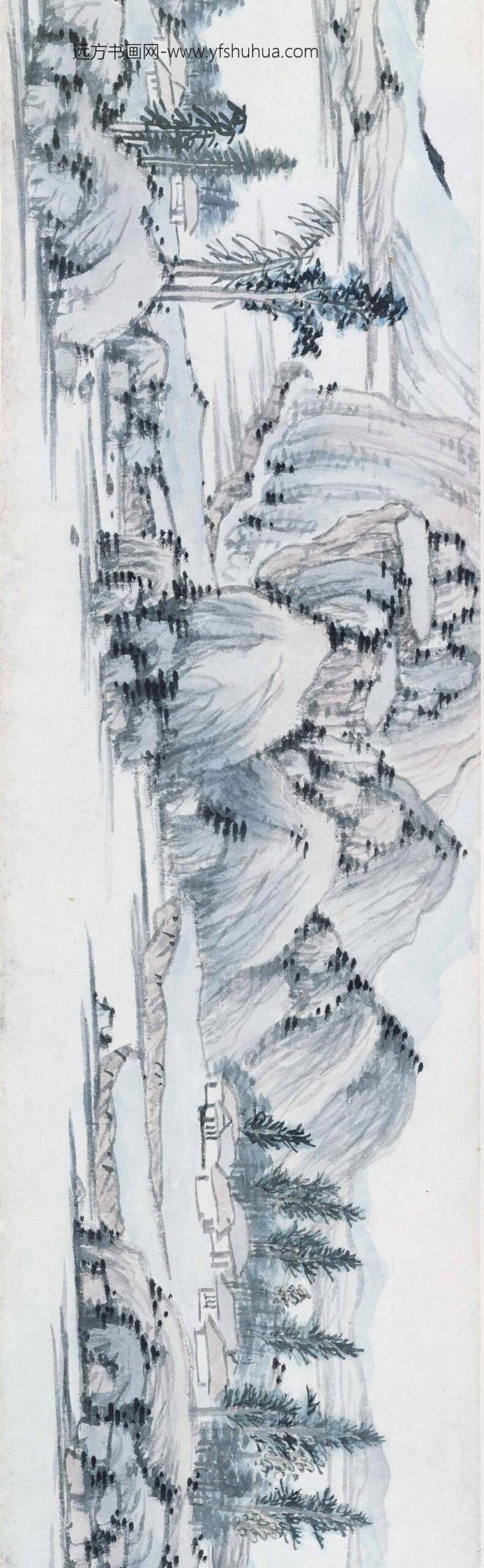 李流芳_溪山秋意图卷_