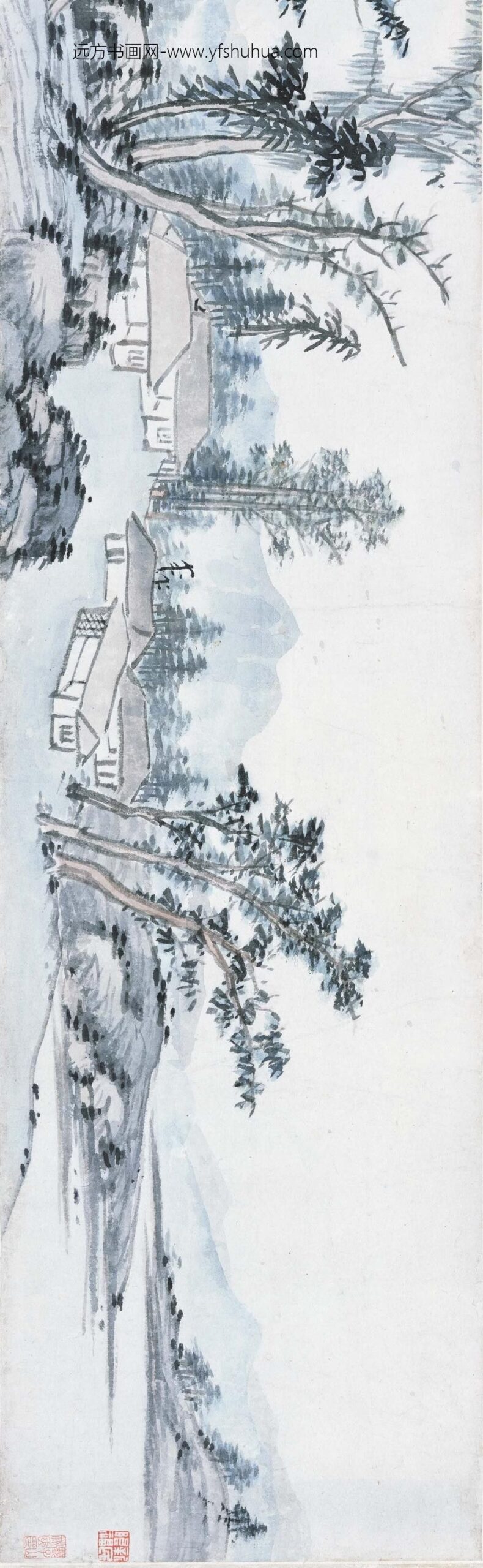 李流芳_溪山秋意图卷_