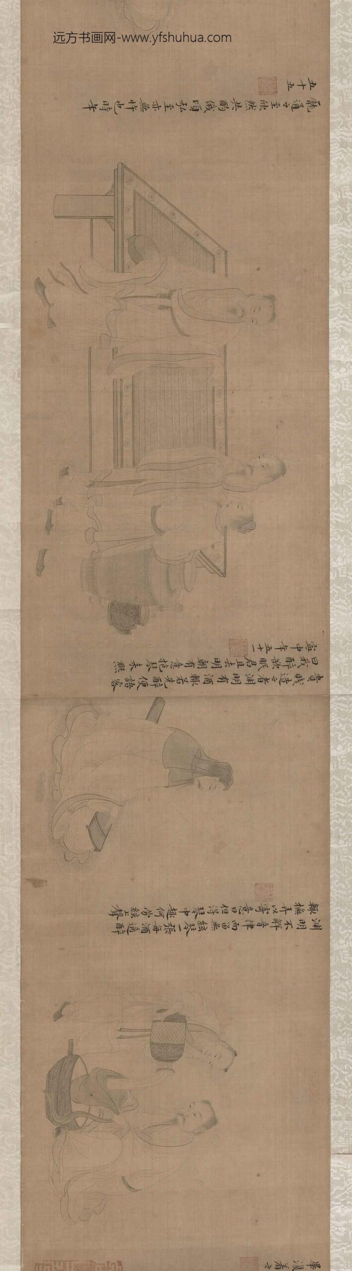 李翠兰_渊明轶事图卷_