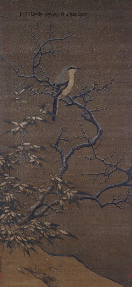 李迪 雪树寒禽图轴.jpg