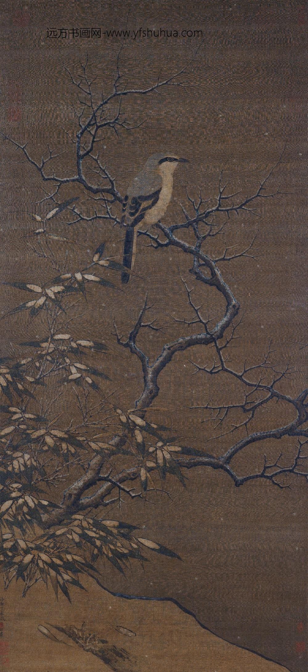 李迪_雪树寒禽图轴