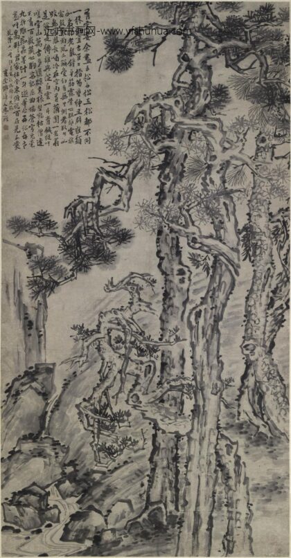 李鱓 五松图轴 1.jpg