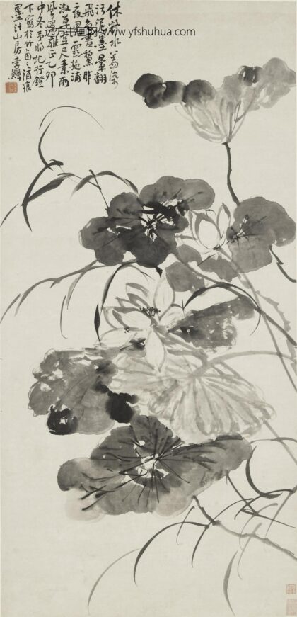 李鱓 墨花图轴.jpg