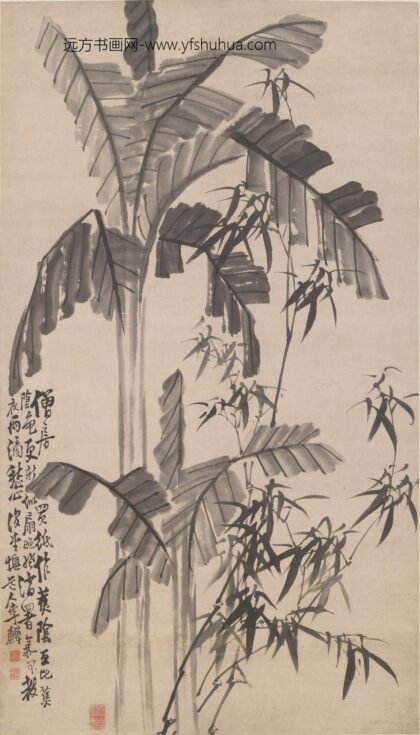 李鱓 蕉竹图轴 1.jpg