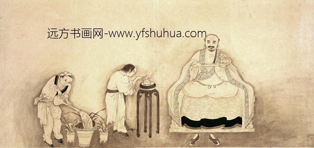 李麟_十六罗汉图册（十六开）_