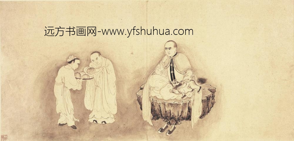 李麟_十六罗汉图册（十六开）_