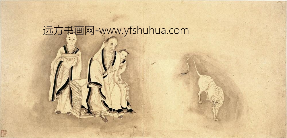 李麟_十六罗汉图册（十六开）_