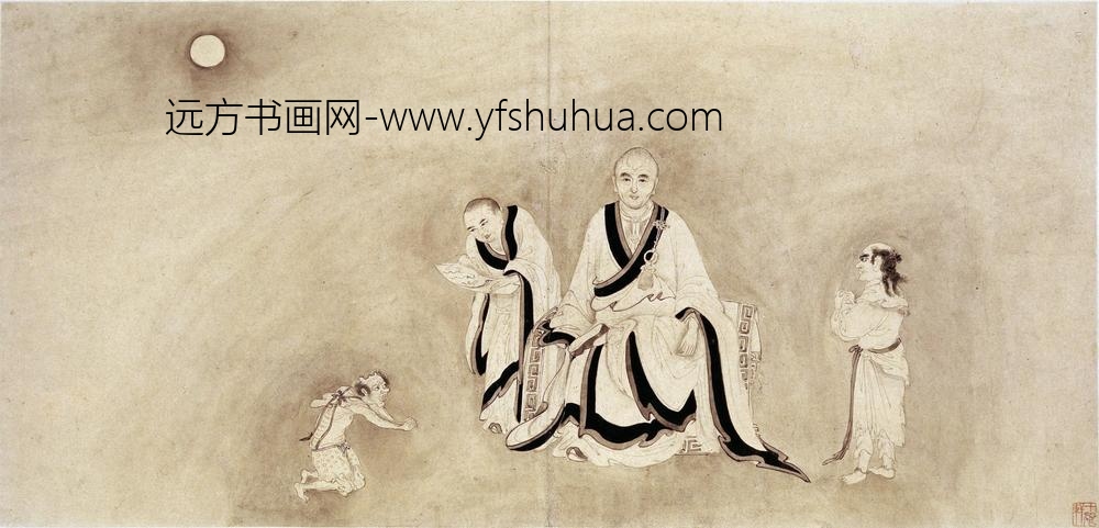 李麟_十六罗汉图册（十六开）_