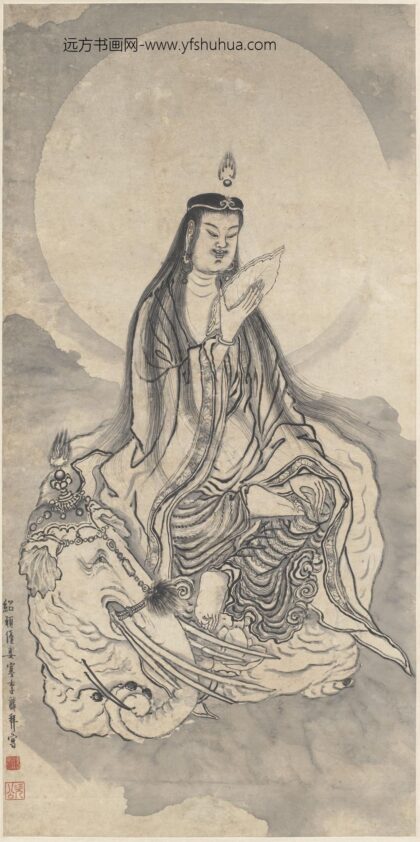 李麟 文殊像轴.jpg