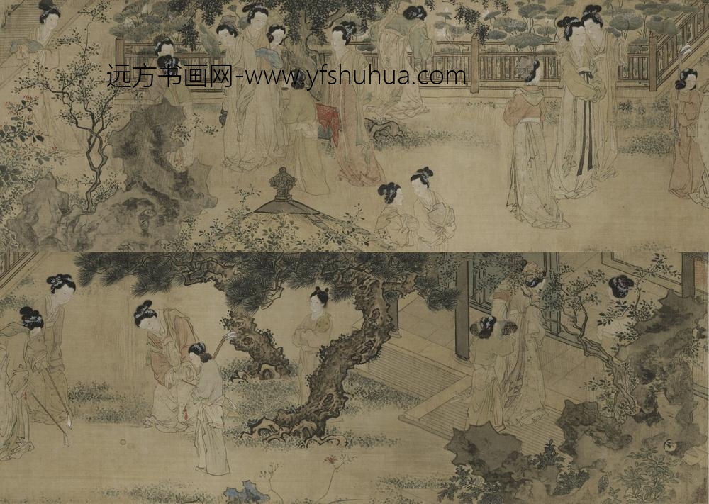 杜堇_仕女图卷_