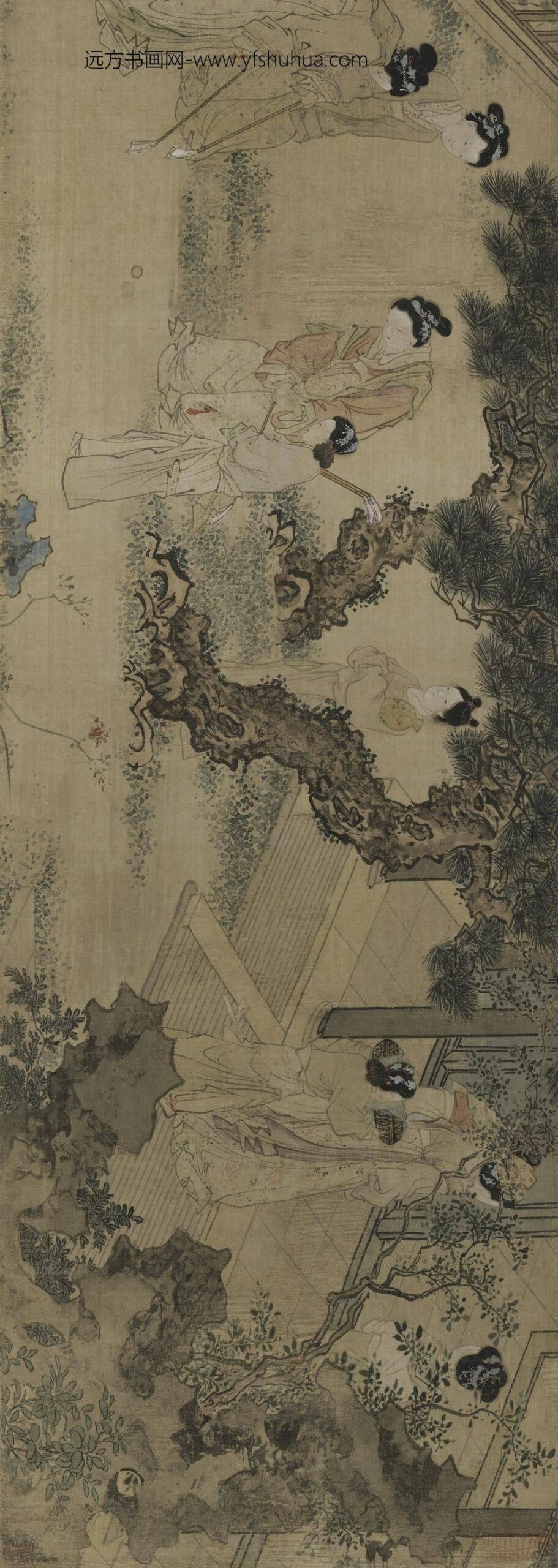 杜堇_仕女图卷__