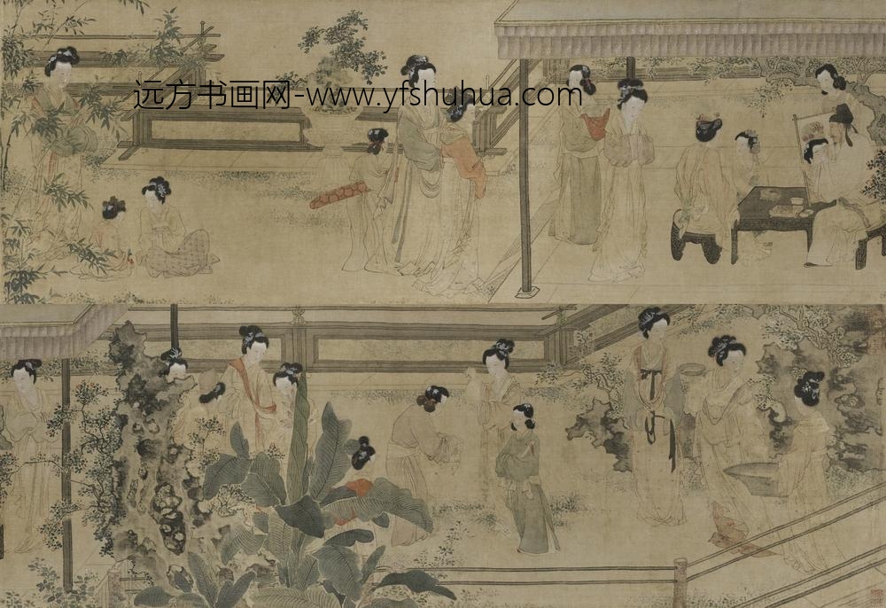 杜堇_仕女图卷_