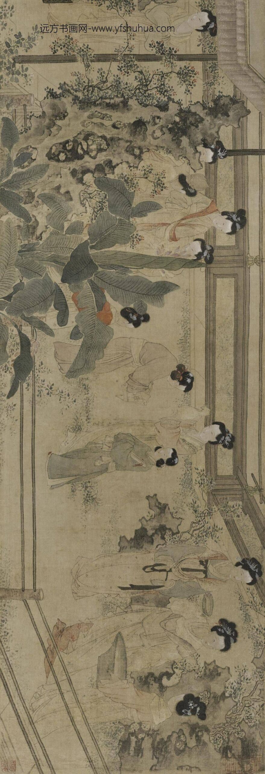 杜堇_仕女图卷__