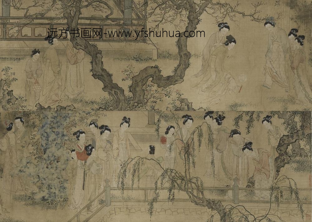 杜堇_仕女图卷_