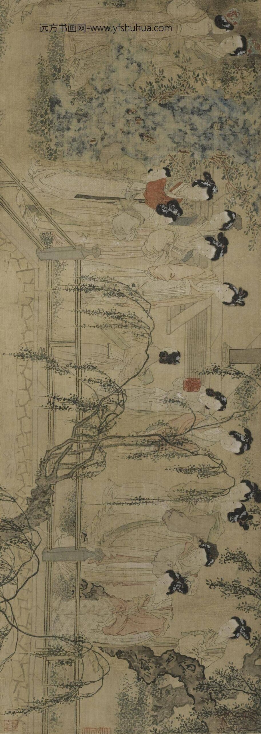 杜堇_仕女图卷__