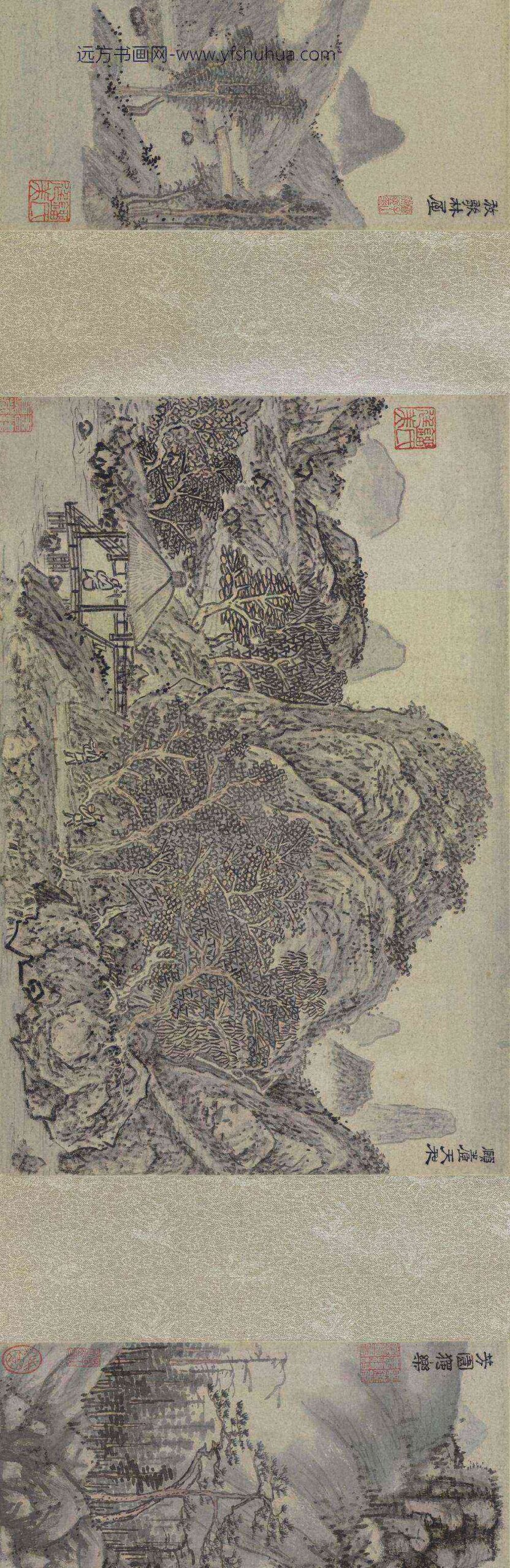 杜琼_沈周刘珏等山水合卷_