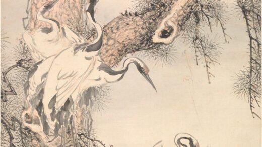 杜鸣 松鹤图轴.jpg