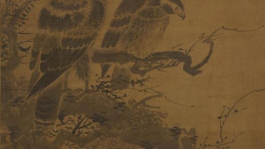林良 双鹰图轴.jpg