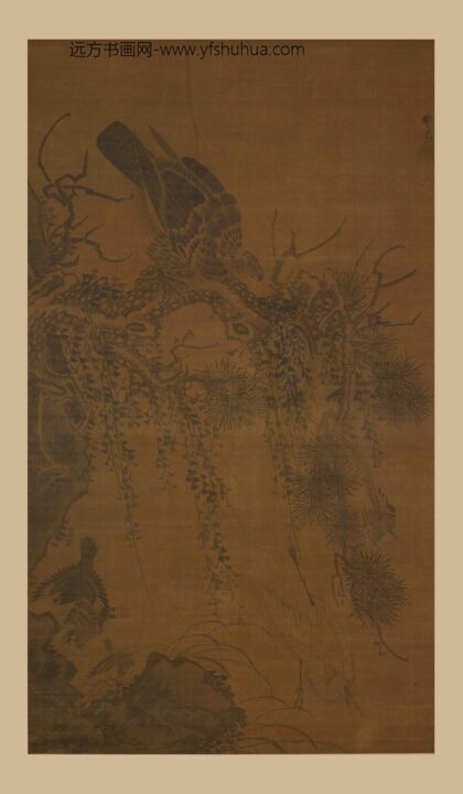 林良 松鹰图轴.jpg