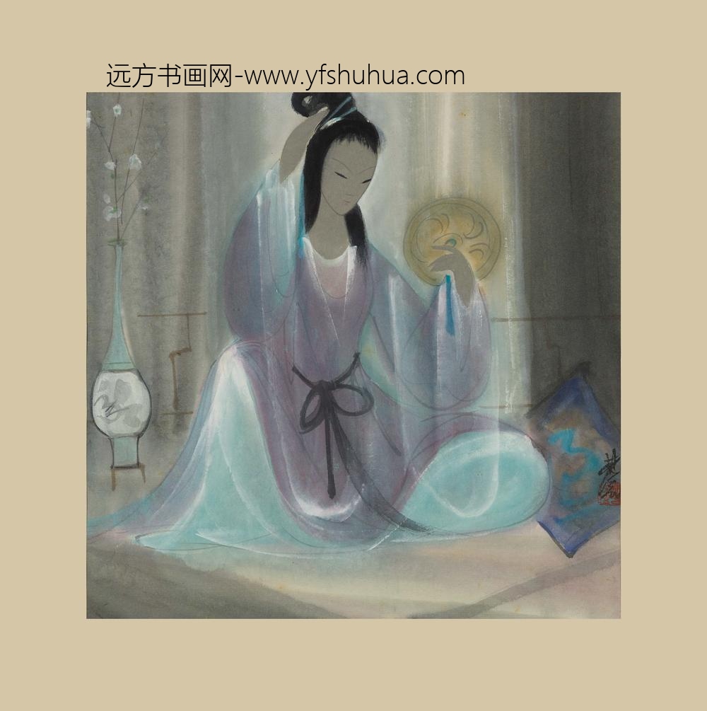 林风眠_仕女镜心