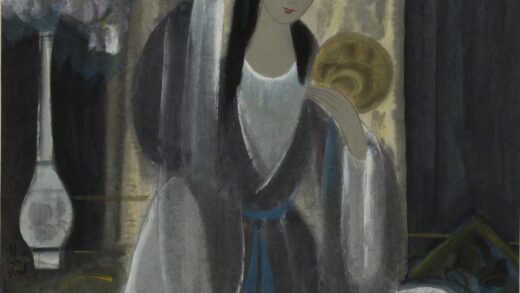 林风眠 持镜仕女图.jpg