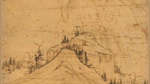 查士标 仿大痴山水轴.jpg