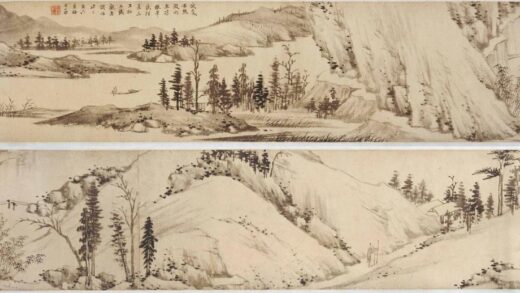 查士标 伏雨新凉图卷.jpg