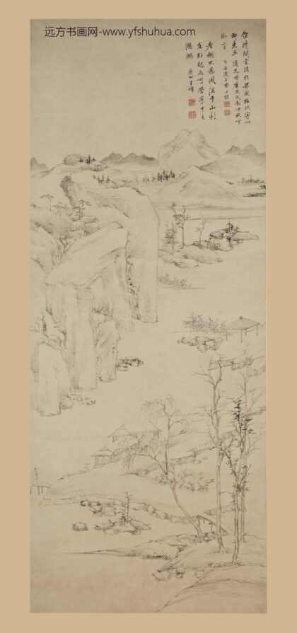 查士标 山水轴.jpg