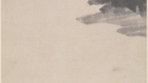 查士标 清溪并棹图轴.jpg