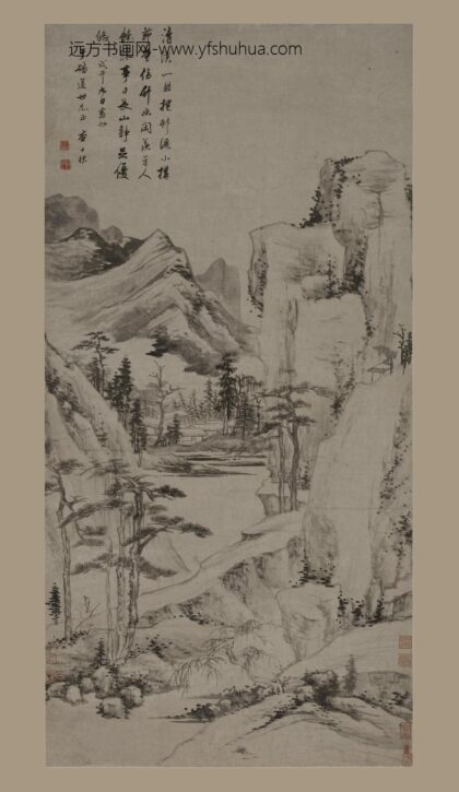 查士标 清溪茅屋图轴.jpg