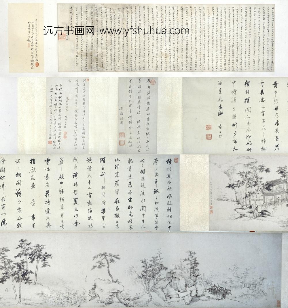 查士标_百尺梧桐阁图卷