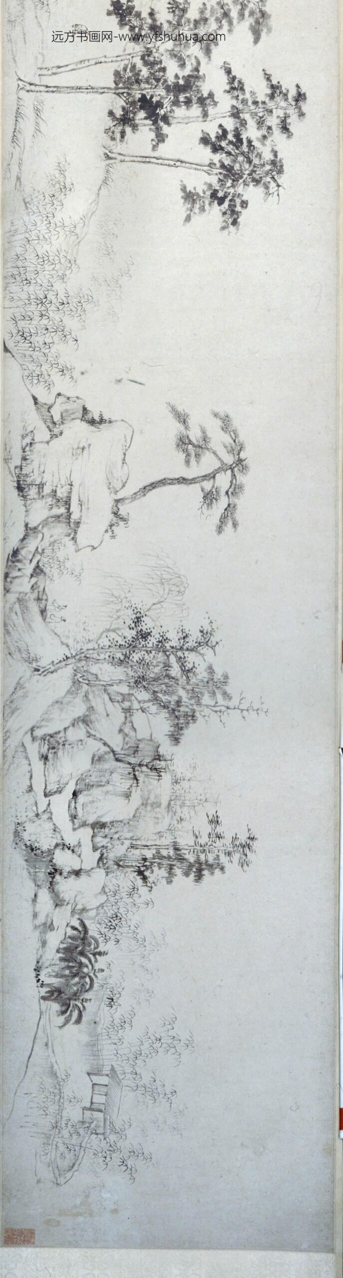 查士标_百尺梧桐阁图卷_