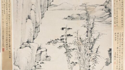 梅庚 秋林书屋图轴.jpg