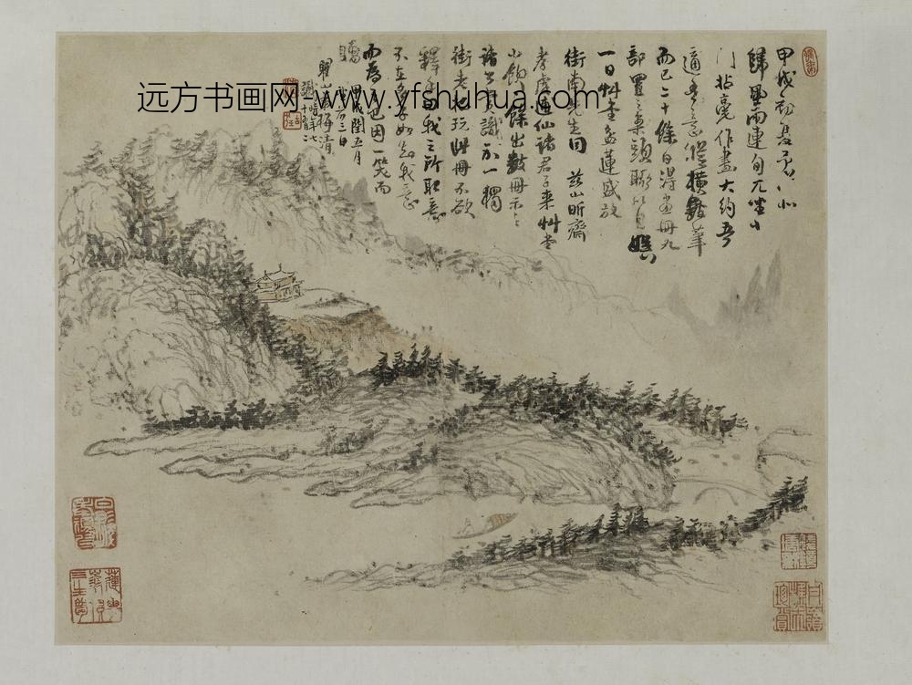 梅清_山水图册-