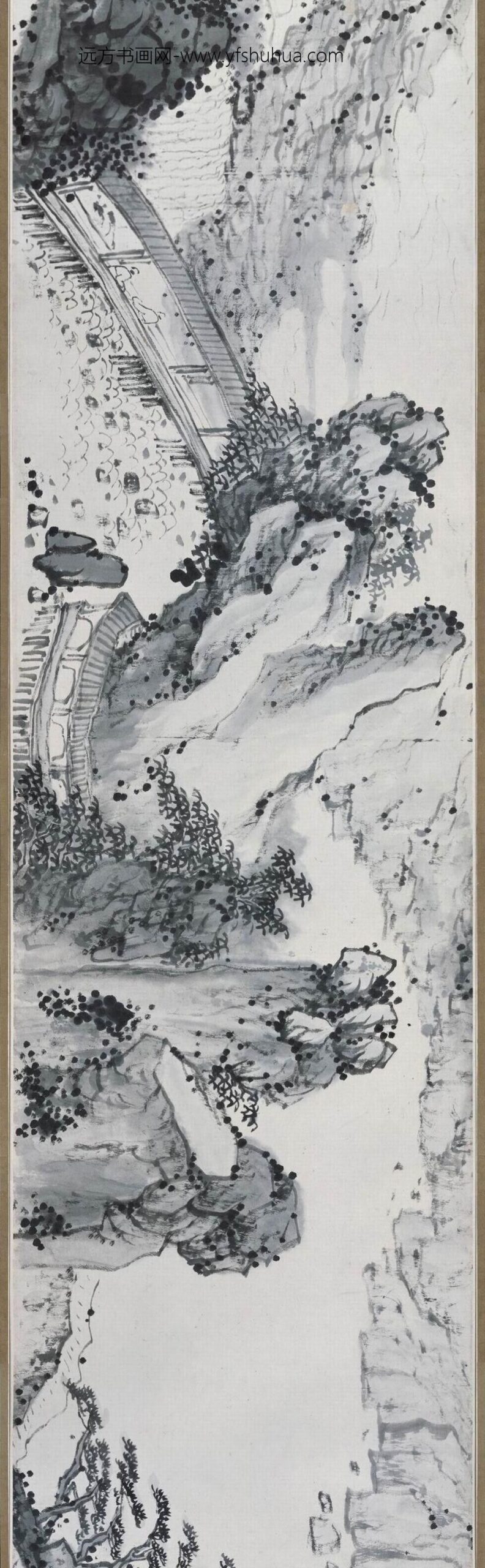 梅清_溪山闲适图卷_