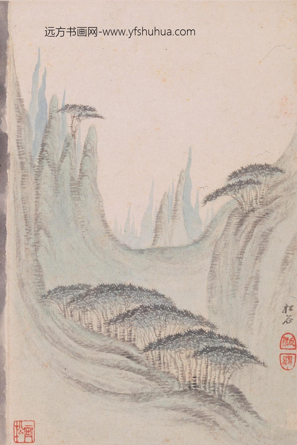 梅清_黄山十九景图册_