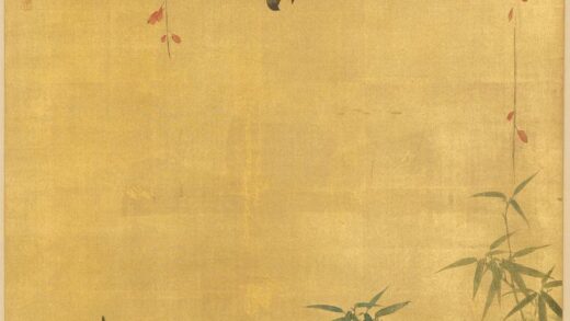 江寒汀 飞鹰走禽图轴.jpg