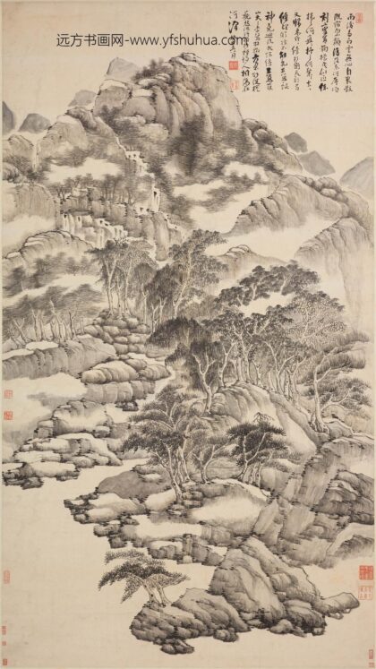 法若真 山水图轴.jpg