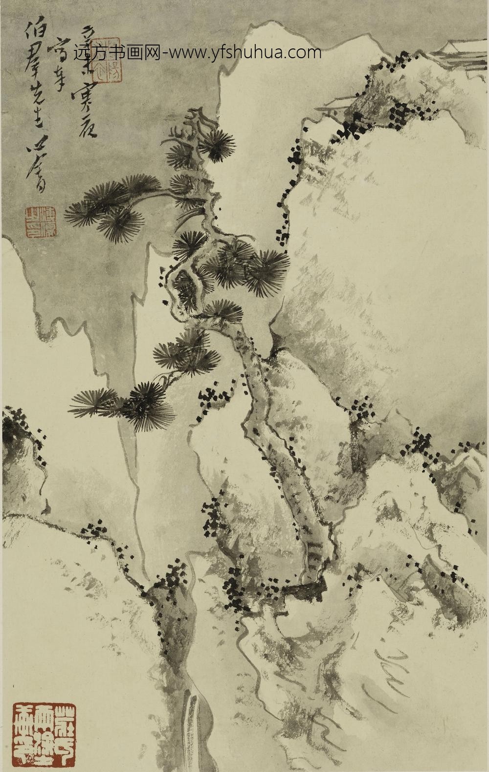 溥儒（溥心畬）_山水人物册_