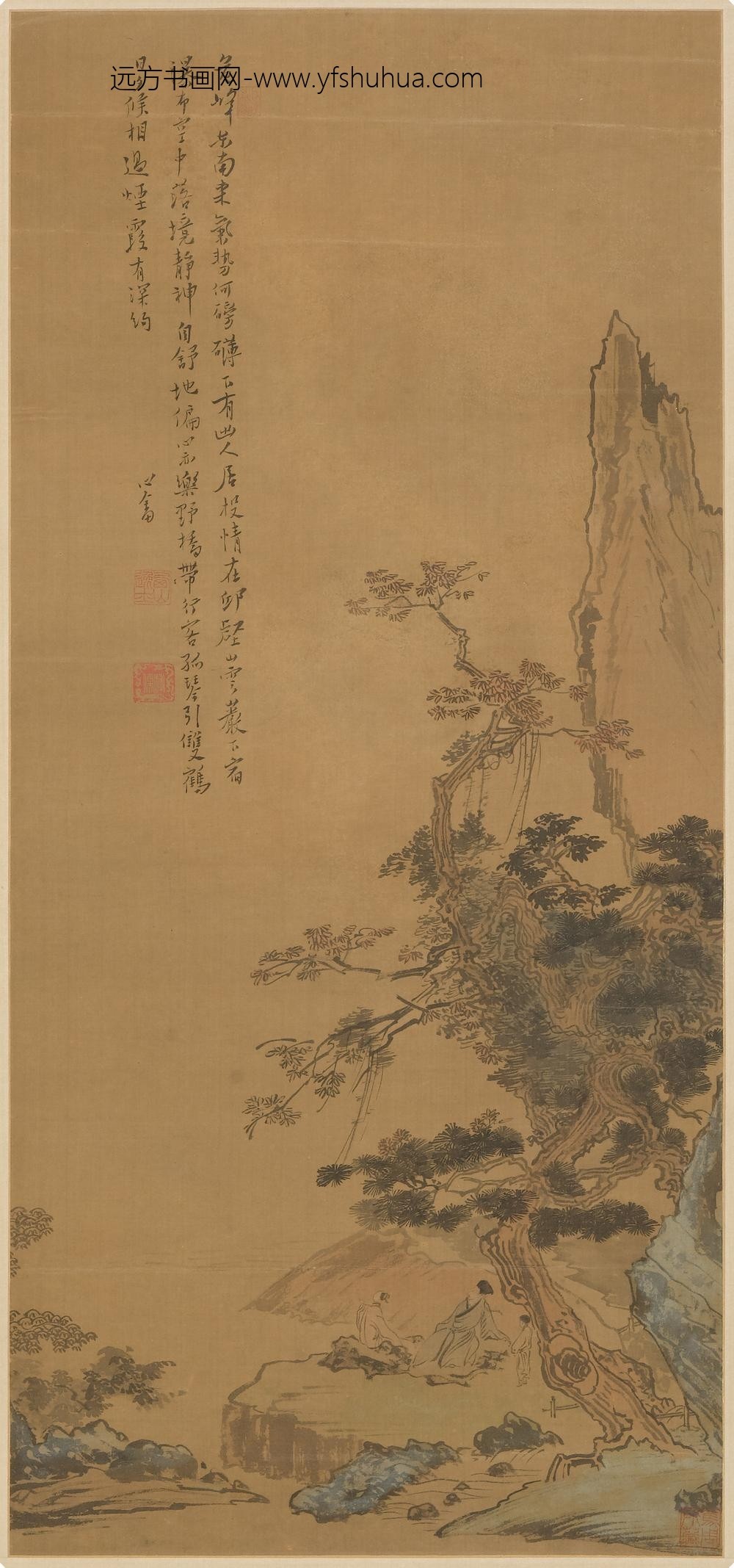 溥儒（溥心畬）_山水图轴