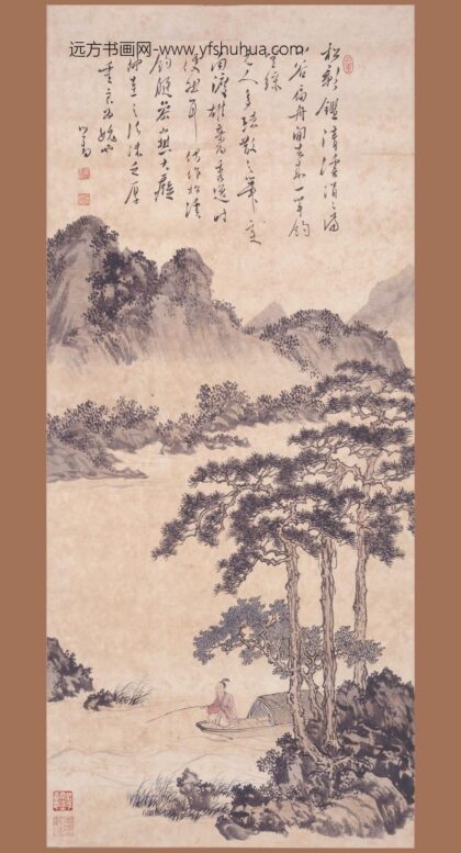 溥儒（溥心畬） 松荫垂钓图轴.jpg