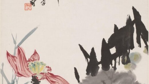 潘天寿 阿寿 红荷图轴.jpg